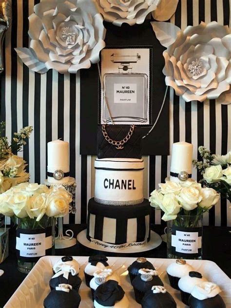 chanel themed birthday party|chanel themed party decor.